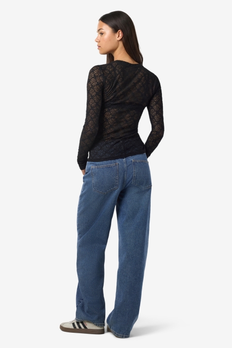 Noisy may nmjudith l/s lace top noos